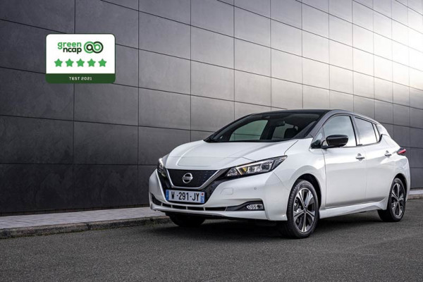 Nissan LEAF e+ conquista le cinque stelle Green NCAP